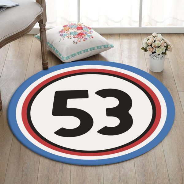 Lovebug Living Room Round Mat Circle Rug The Love Bug Herbie Beetle