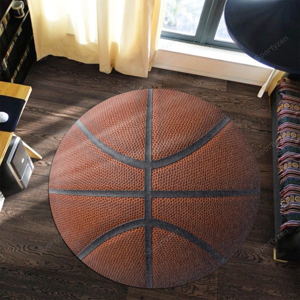 Basketball Round Rug Carpet Washable Rugs