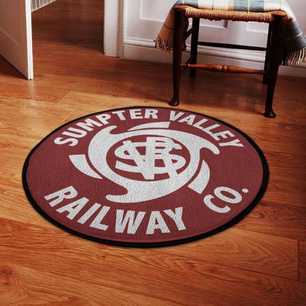 Sumpter Round Mat Sumpter Valley Railroad Round Floor Mat Room Rugs Carpet Outdoor Rug Washable Rugs