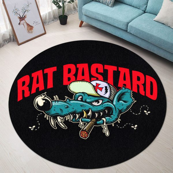 Rat Rod Hot Rod Chopper Round Mat Round Floor Mat Room Rugs Carpet Outdoor Rug Washable Rugs - Image 2