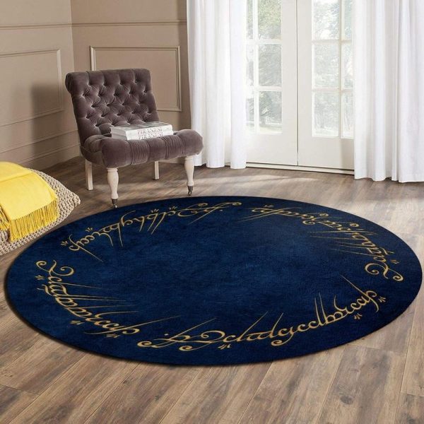 The Lord Of The Ring Round Mat Round Floor Mat Room Rugs Carpet Outdoor Rug Washable Rugs - Image 2