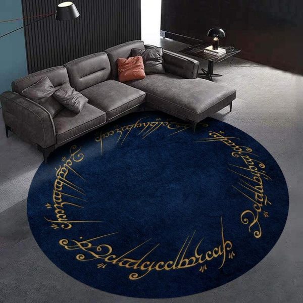 The Lord Of The Ring Round Mat Round Floor Mat Room Rugs Carpet Outdoor Rug Washable Rugs - Image 3