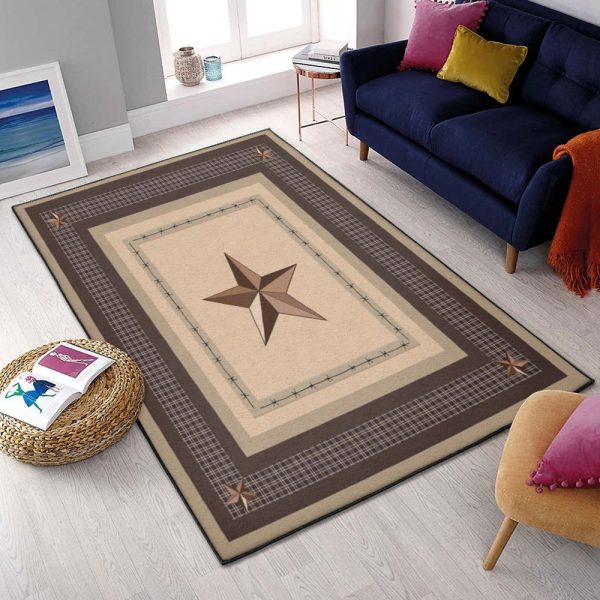 Space Carpet Stars And Plaid Rug Rectangle Rugs Washable Area Rug Non-Slip Carpet For Living Room Bedroom