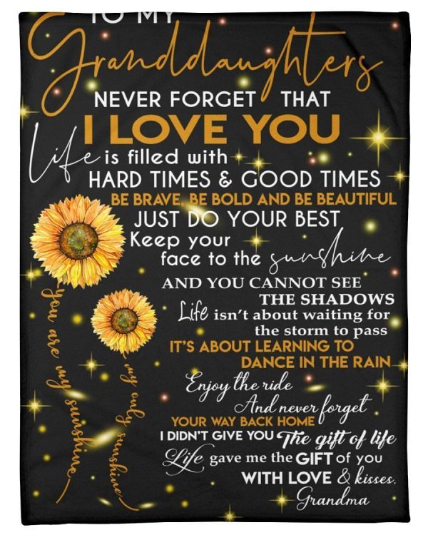 Never Forget That I Love You Quote Gift For Granddaughter From Grandma - Image 8