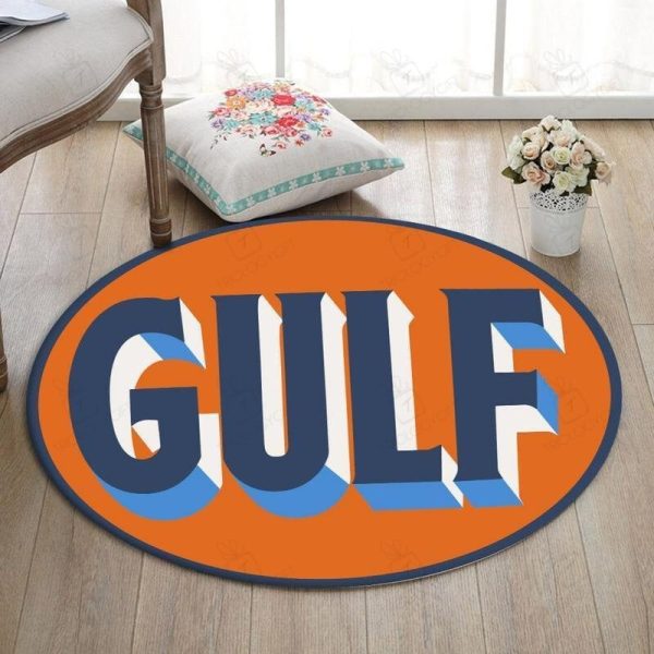 Lemans Living Room Round Mat Circle Rug Gulf Racing Lemans Steve Mcqueen - Image 2