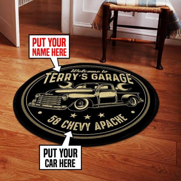 Personalized Truck Living Room Round Mat Circle Rug - Image 2