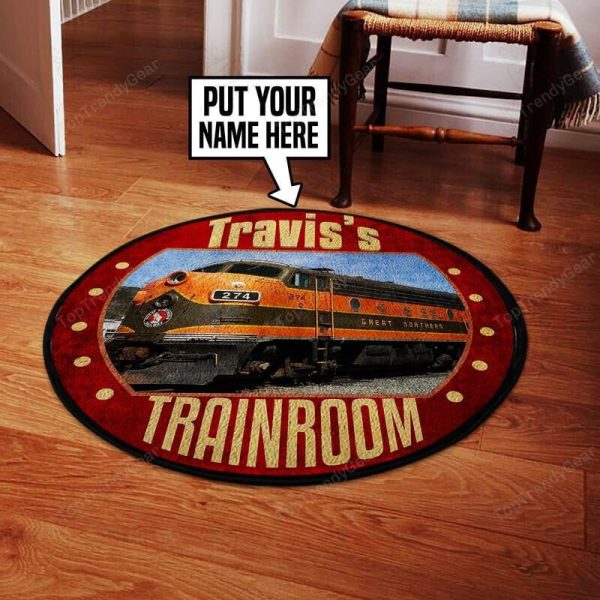 Personalized Gnr Great Northern Railway Living Room Round Mat Circle Rug - Image 2