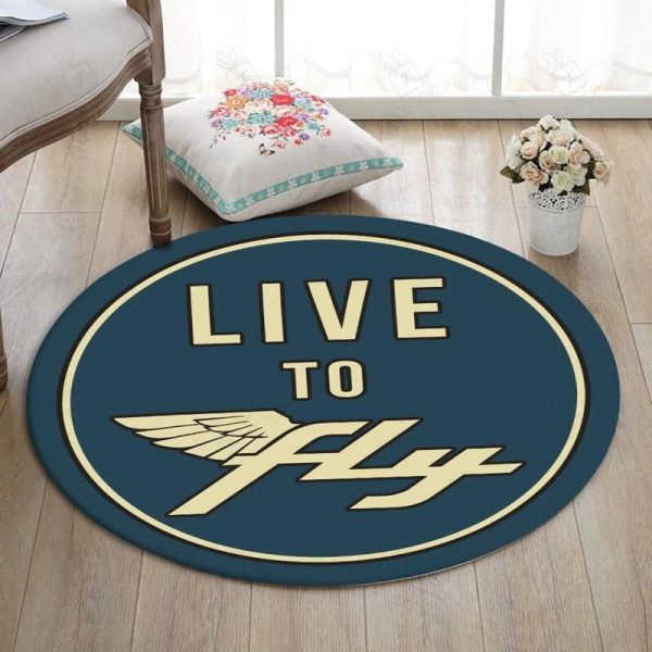 Aircraft Round Mat Aircraft Round Floor Mat Room Rugs Carpet Outdoor Rug Washable Rugs