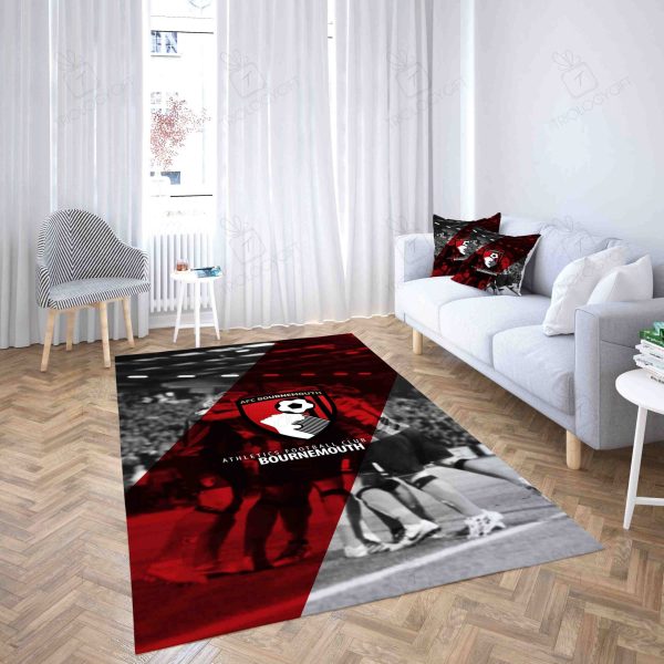 Bournemouth Football Club Teamwork Area Rugs For Living Room Rectangle Rug Bedroom Rugs Carpet Flooring Gift RS135135|Rosabella Print