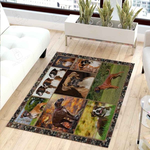 Boxer Look Area Rugs For Living Room Rectangle Rug Bedroom Rugs Carpet Flooring Gift RS135162|Rosabella Print