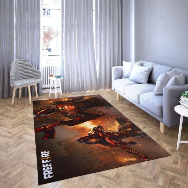 Free Fire Game Favorite 17 Rectangle Rug Decor Area Rugs For Living Room Bedroom Kitchen Rugs Home Carpet Flooring Rs014025 Print