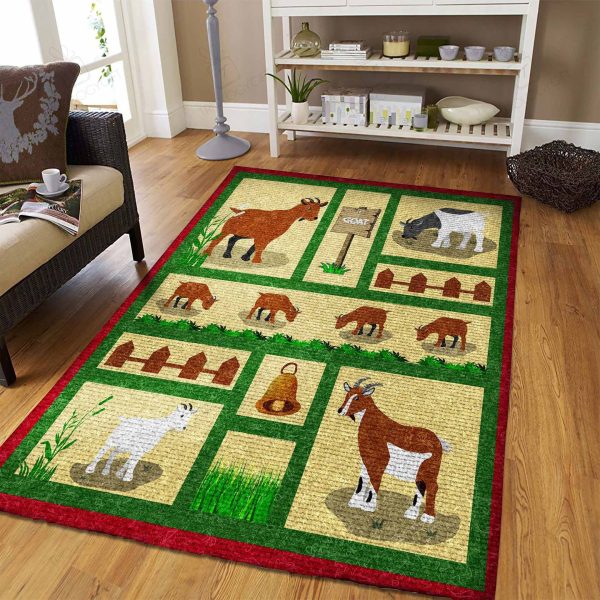 Goat Rectangle Rug Decor Area Rugs For Living Room Bedroom Kitchen Rugs Home Carpet Flooring Rs014473 Print