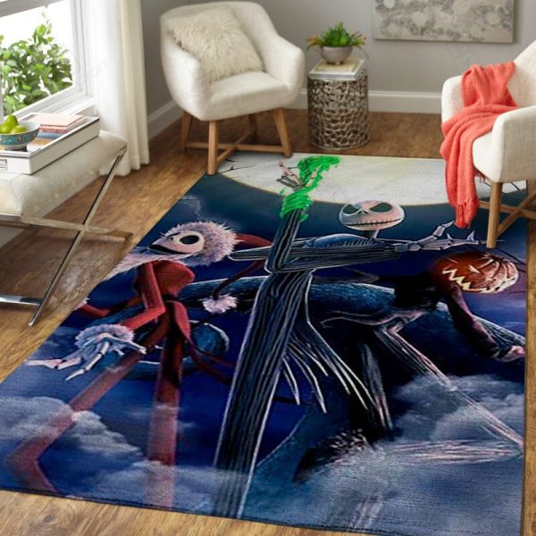 Jack Skellington 2 Rectangle Rug Decor Area Rugs For Living Room Bedroom Kitchen Rugs Home Carpet Flooring Rs016722 Print