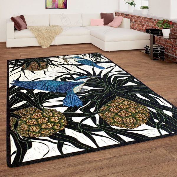 Kingfisher Bird Rectangle Rug Decor Area Rugs For Living Room Bedroom Kitchen Rugs Home Carpet Flooring Rs017246 Print