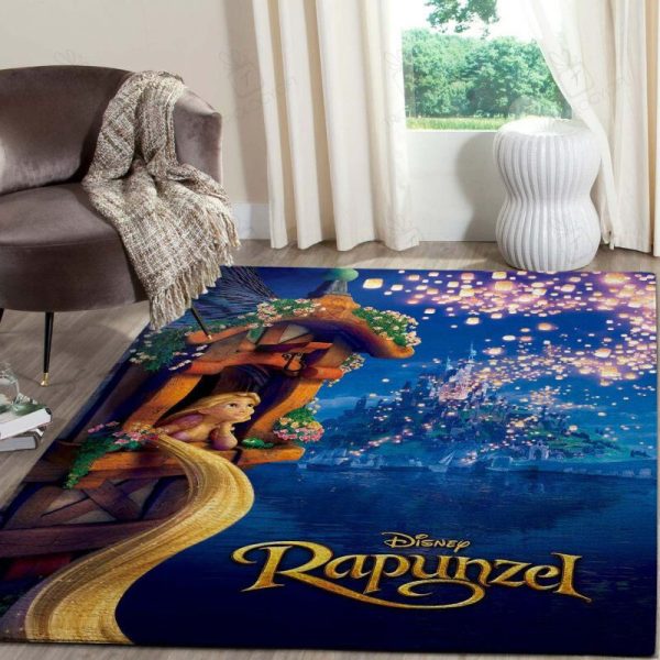 Rapunzel T Disney Rectangle Area Rugs Carpet For Living Room, Bedroom, Kitchen Rugs, Non-Slip Carpet Rp124465 Print