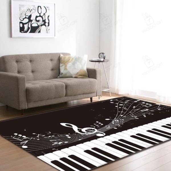 Piano Rectangle Area Rugs Carpet For Living Room, Bedroom, Kitchen Rugs, Non-Slip Carpet Rp124029 Print